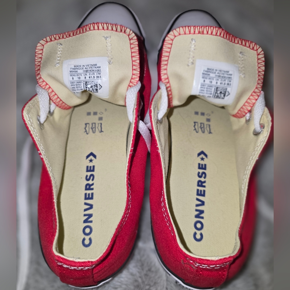 Converse Red and White Sneakers - Picture 2 of 5